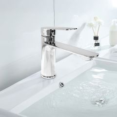 Modern Brass Basin Mixer Chrome
