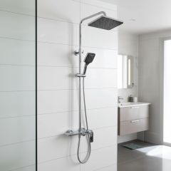 Modern Brass Shower Column Chrome