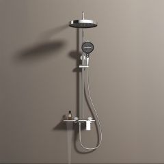 Brass Modern Shower Column Chrome