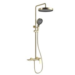 Brass Modern Shower Column Gold