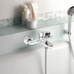 Brass Bath Mixer Chrome