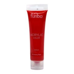 Acrylic Tube 100 ml 302 Primary red