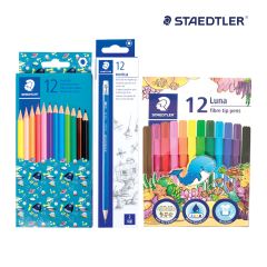 Norica 12 Color Pen + 12 Color Fiber-tip