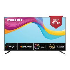 Nikai 58 Inches QLED TV (Google TV, HDR 10+, 4K HD, Wide Color Gamut, Dolby Vision Atmos) NPROG60QLED