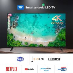 Geepas Android Smart TV UHD 75 Inch