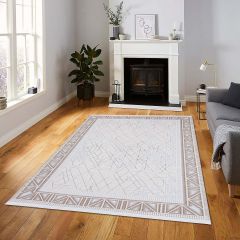 Shir Carpet Shr-17305-100X500 White/Beige