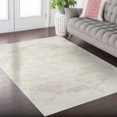 Flora Carpet-C844A Cream 100x300cm