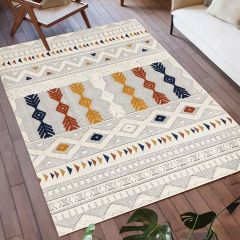 Pien Cream Multi Colour Carpet 100x200 cm