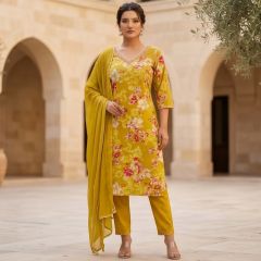 Ready Made Chiffon Ankle Length Set 3 Piece