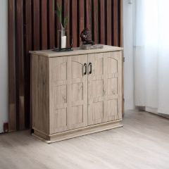 Wooden 2 Door Shoe Cabinet