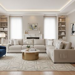 Jefferson Corner Sofa Set 5 Seater