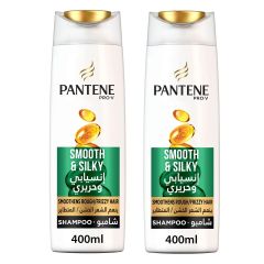 Pantene Smooth And Silky Shampoo 2 Pieces Pack 400ml