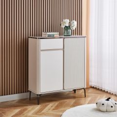 Modern Shoe Cabinet 2 Doors 2 Box BZ-2800-F39-GRY-90