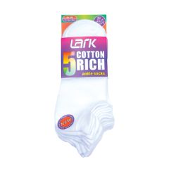 Boys White School Socks 5 Pieces