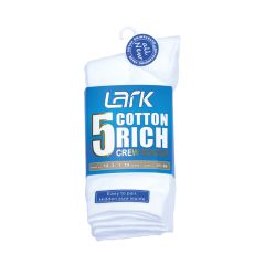 Boys White Socks Pack of 5