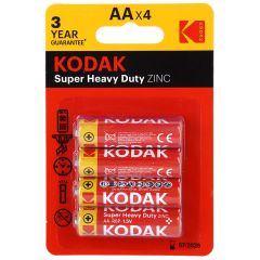 Kodak Super Heavy Duty Zinc Battery AA 4 Pieces