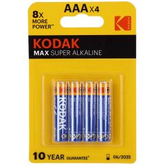 Kodak Max Super Alkaline Battery AAA 4 Piceces