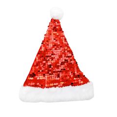 Red Sequin Santa Hat