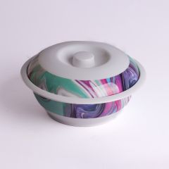 Melmine Bowl W/Lid 8