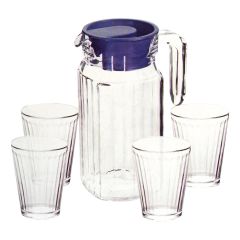 5-Piece Glass Water Jug Set