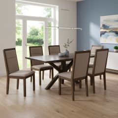 Wooden Dining Table 6 Chair