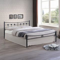 Metal Single Bed 120x190cm White
