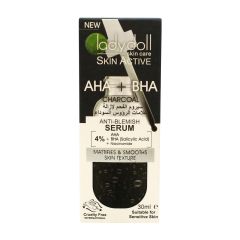Lady Doll Skin Care Skin Active AHA + BHA Charcoal Anti Blemish Serum 30ml