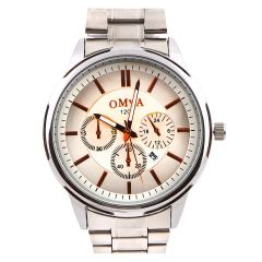 Omya Gents Metal Strap Analog Watch W-12040