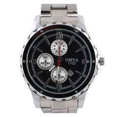 Omya Gents Metal Strap Analog Watch W-11020