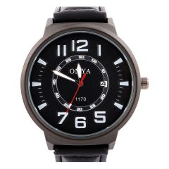 Omya Gents Leather Strap Analog Watch W-11700
