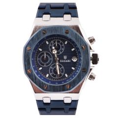 Bagari Mens Metal Strap Watch 8045G-SIL