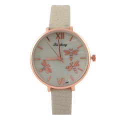 Ladies Leather Strap Analog Watch W-C10