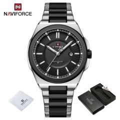Naviforce Gents Metal Watches Black 07843-9212