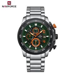 Naviforce Gents Metal Watches Silver 07843-8047