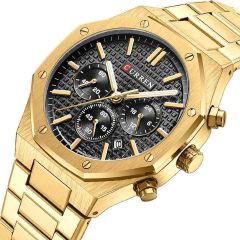 Gents Metal Watch Gold