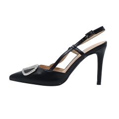 Ladies Sandal Medium Heel Pu