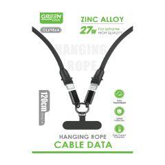 Green Lyca Zinc Alloy 27W Charging & Data Cable GL69864