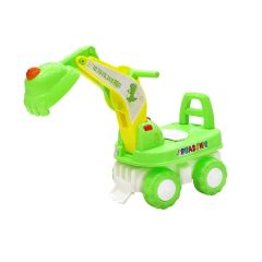 Child's Plastic Pushing Excavator Toy