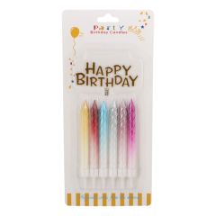 Party Happy Birthday Candle 6 Pieces