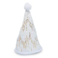 Christmas Cap White & Gold