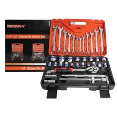 Dekecr-V Shocket Set (1/4 Inch, 1/2 Inch)-TZGJ015