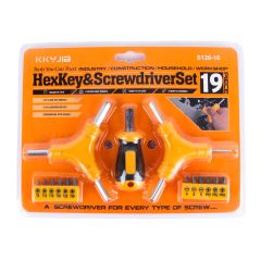 Kkyjia Hex Key  Screw Driver 19 Pieces Set S126-16