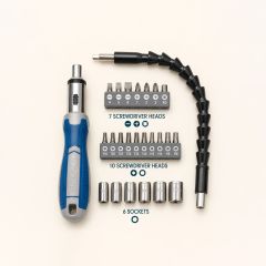Ratchet Screwdriver Set 25 Piece
