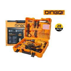 Dingqi Hand Drill With Tool Kit Set Box 28 Pieces-AJ01044