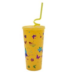 Juice Bottle With Straw