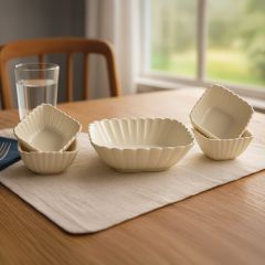 Multi Size Cerami Bowl 5 Pieces Set