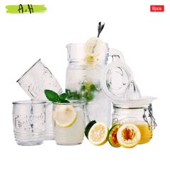 8 Pcs Glass Drink Set