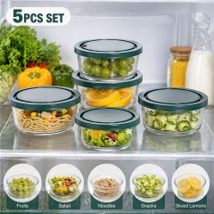 Glass Food Container Set 5 Piece