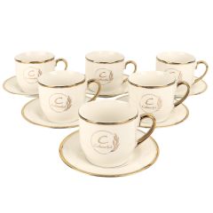 Tea Cup With Saucer Set 12 Pieces
