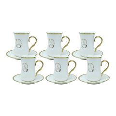 12 Pieces Ceramic Istiken Cup & Saucer Set